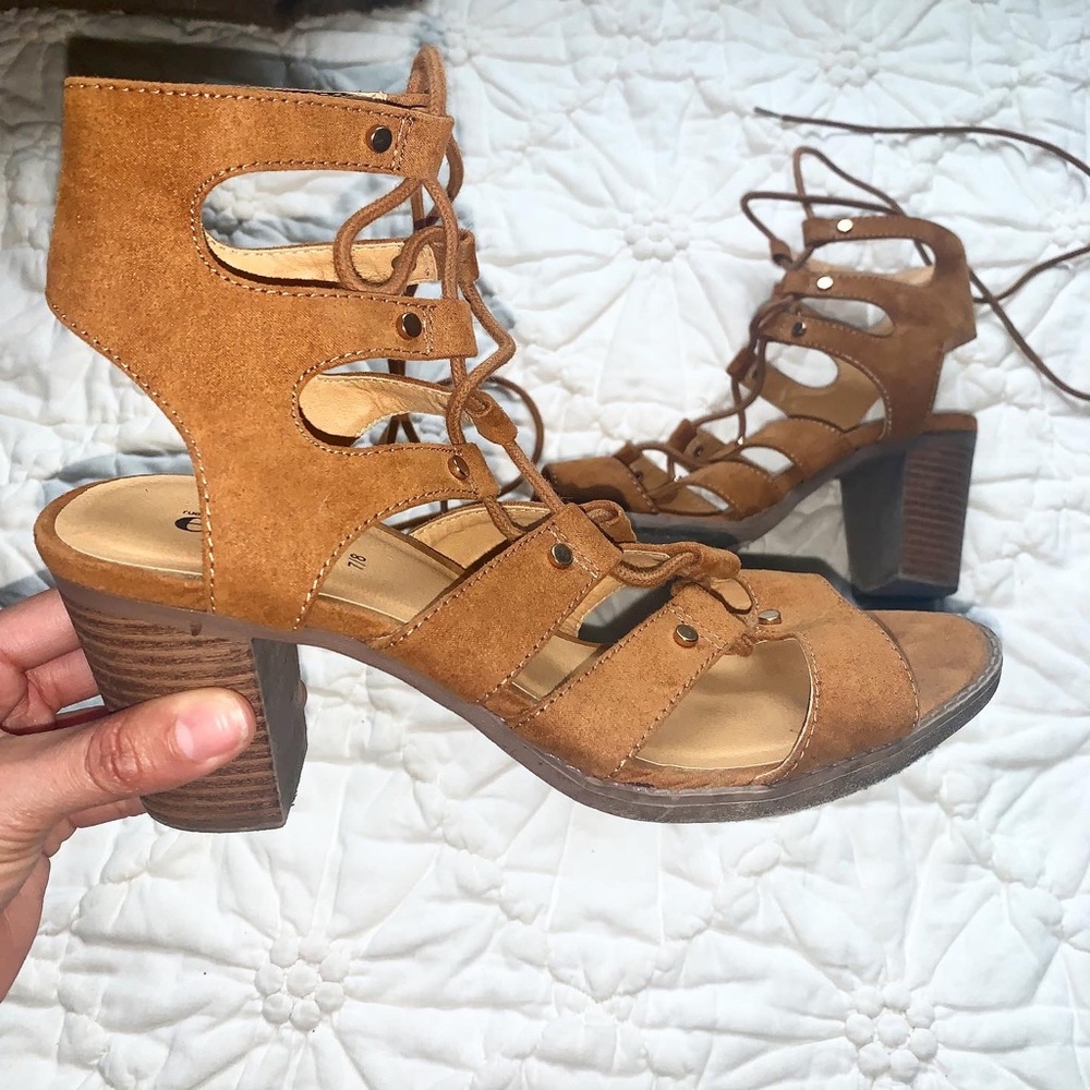 Lace up heels